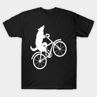 Wolf bicycle nice cute cool colorful T-Shirt